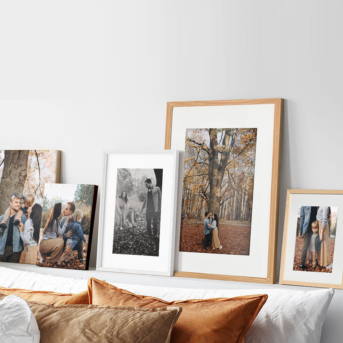 Framed Fall Photos - Autumn Prints Displayed in Home