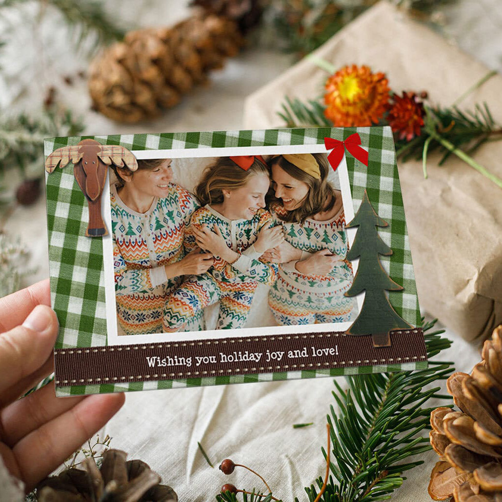 Custom Holiday Card with Family Photo