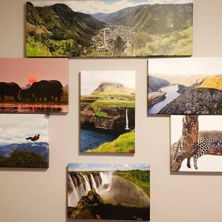 Travel Photo Gallery Wall Canvas Prints