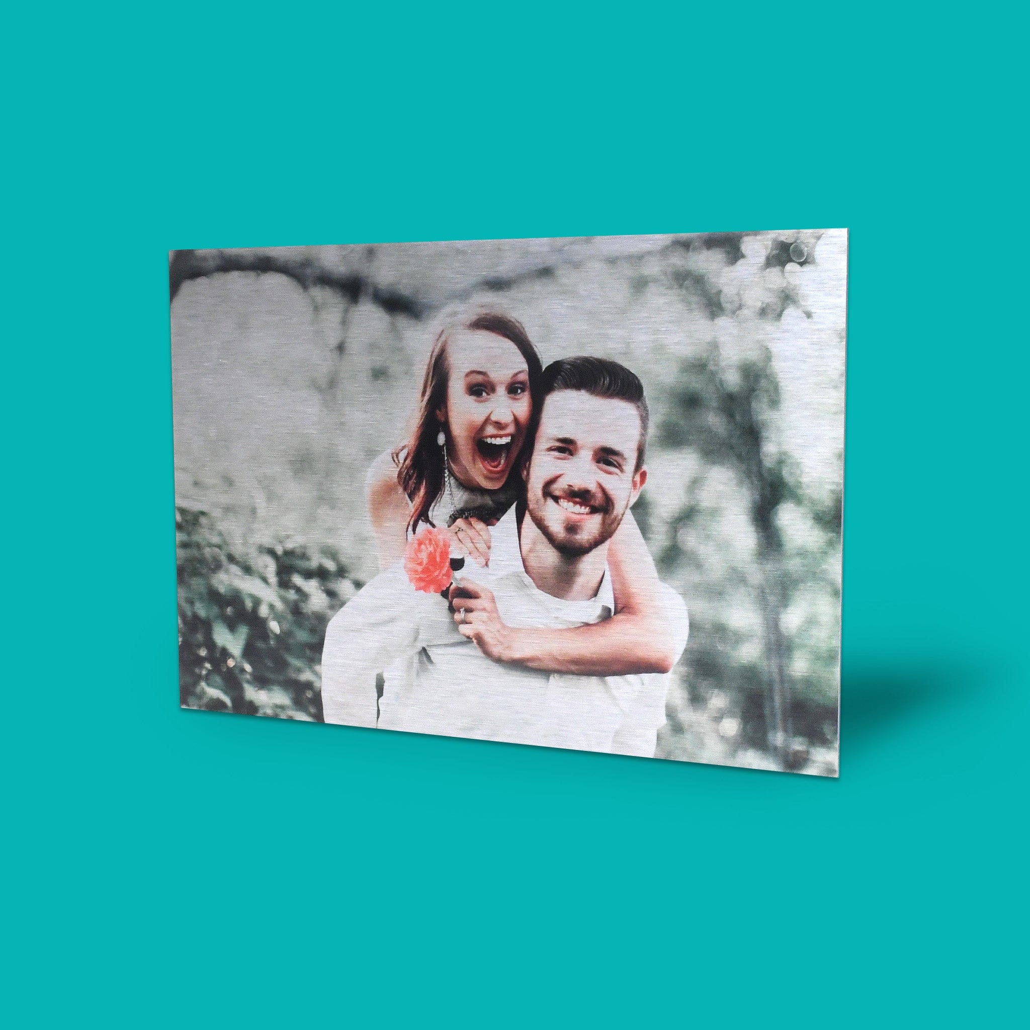 Impressions sur métal - Argent brossé