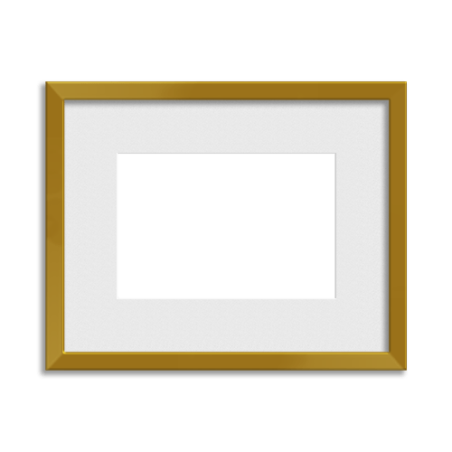 Metallic Frame // Gorgeous Gold