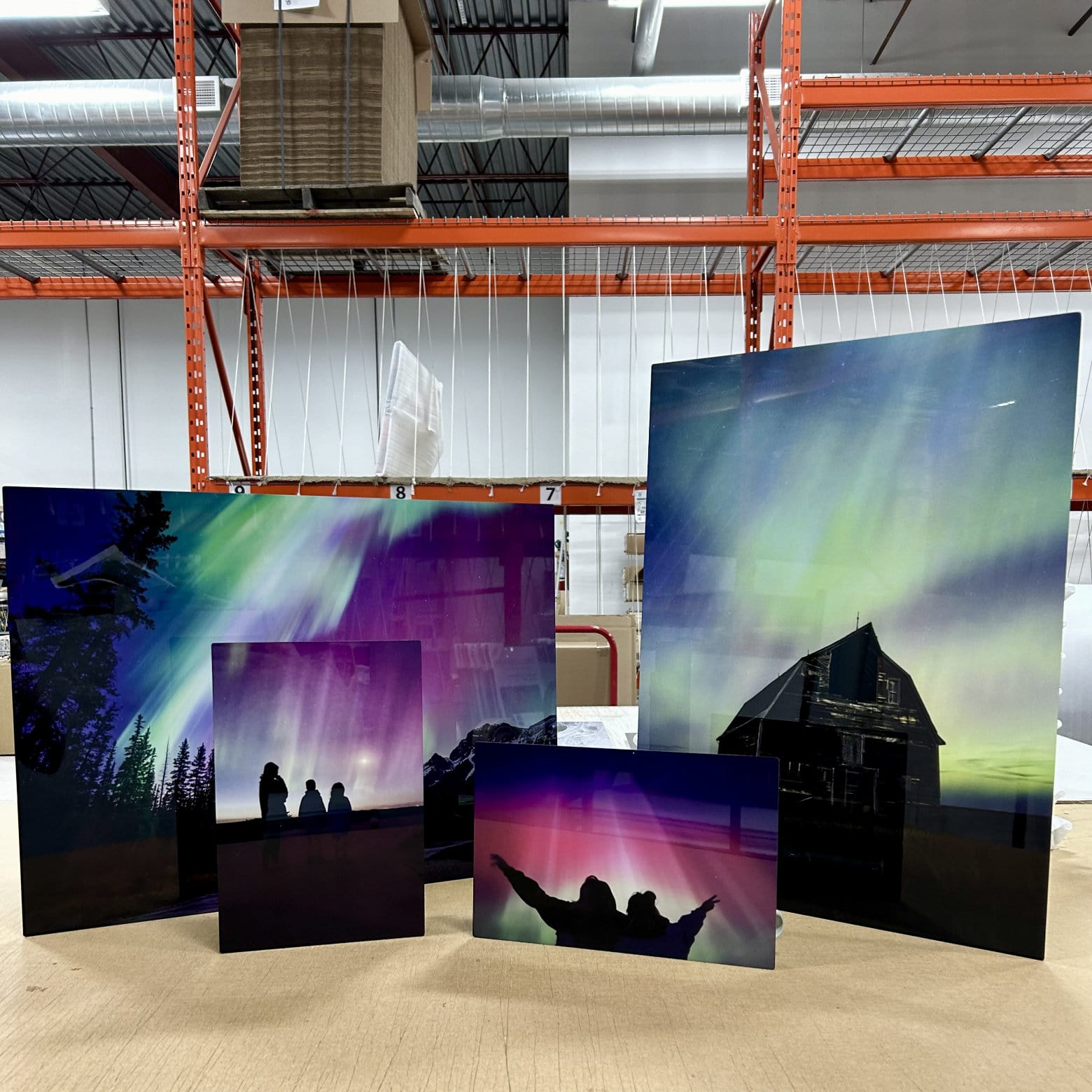 Northern Lights Photos Printed on HD Metal