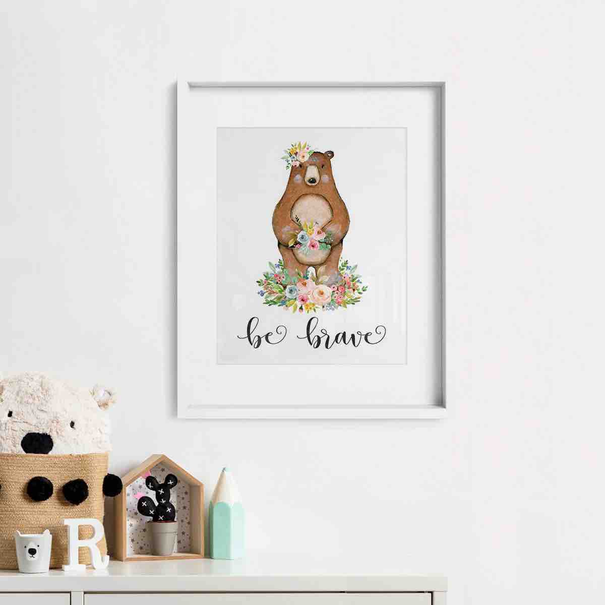 Woodland Animals Etsy Digital Download Printed and Framed