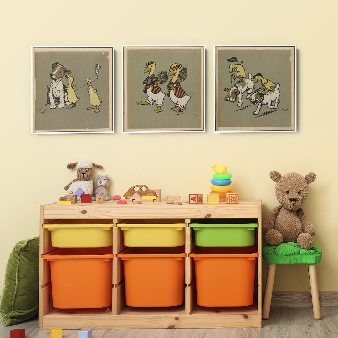 Free Printable Wall Art on Display in Child's Room