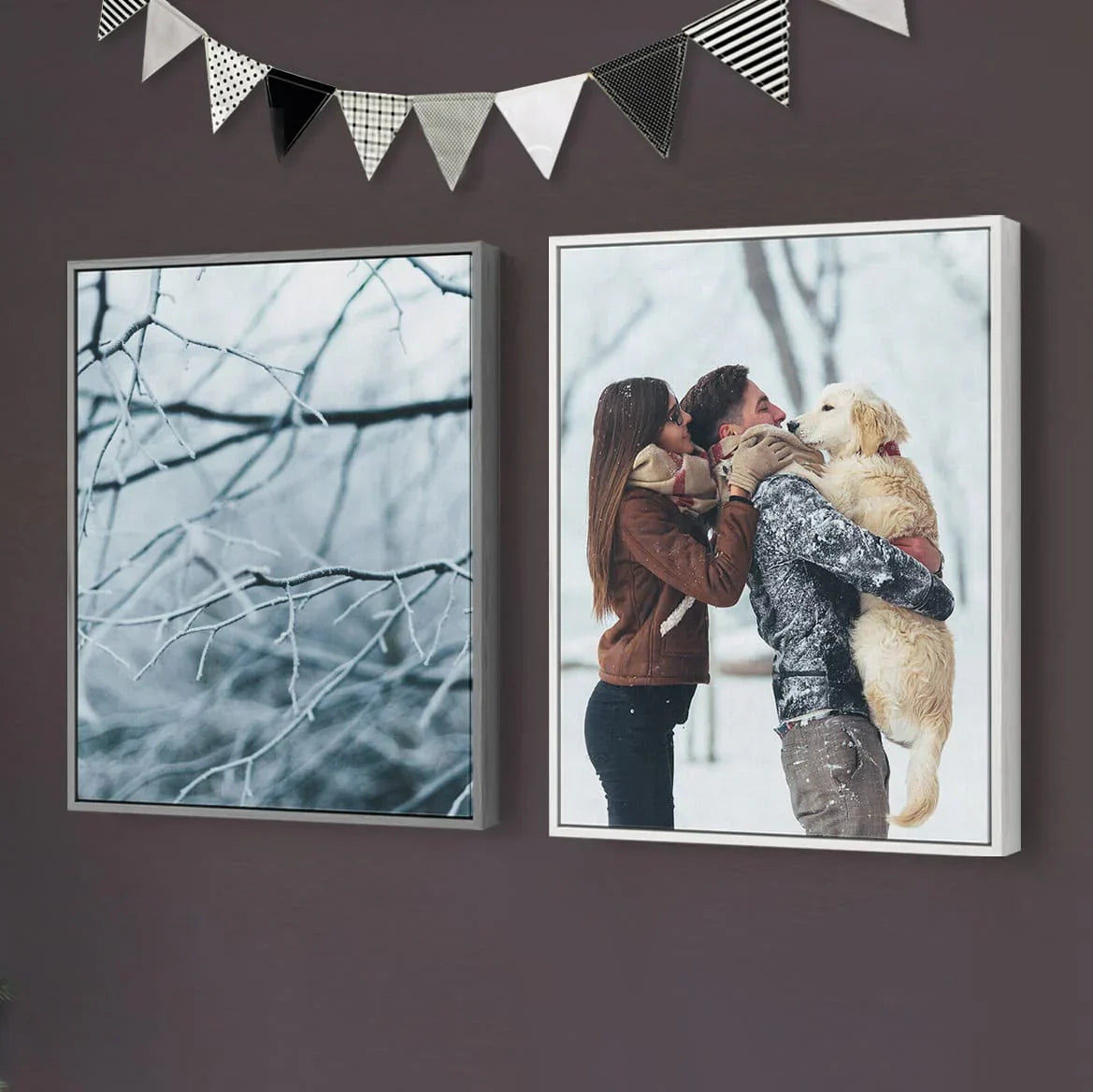 Gallery Boxes with Winter Photos Printed and Displayed - Canadian Photo Gift Guide