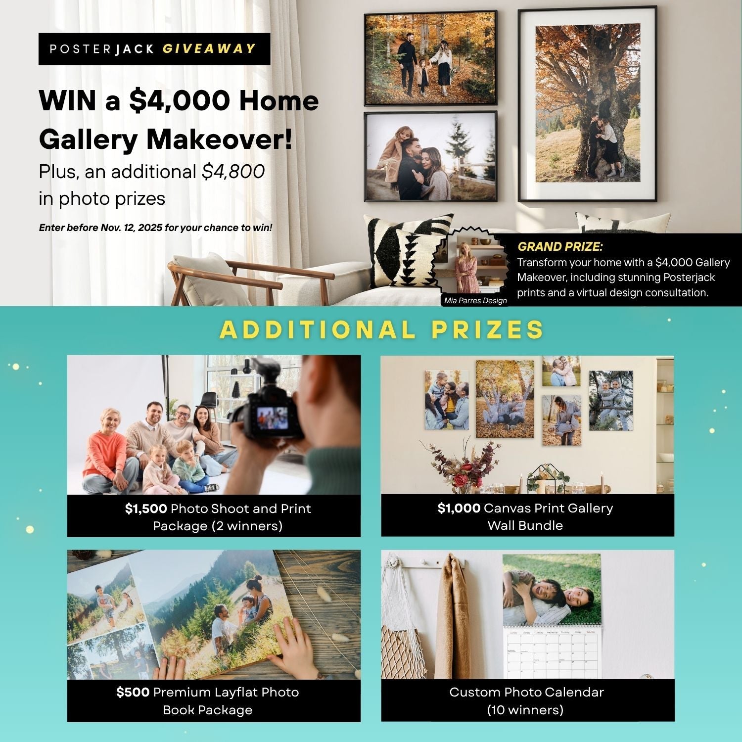 Posterjack Giveaway: Win a Dream Home Gallery Makeover & More