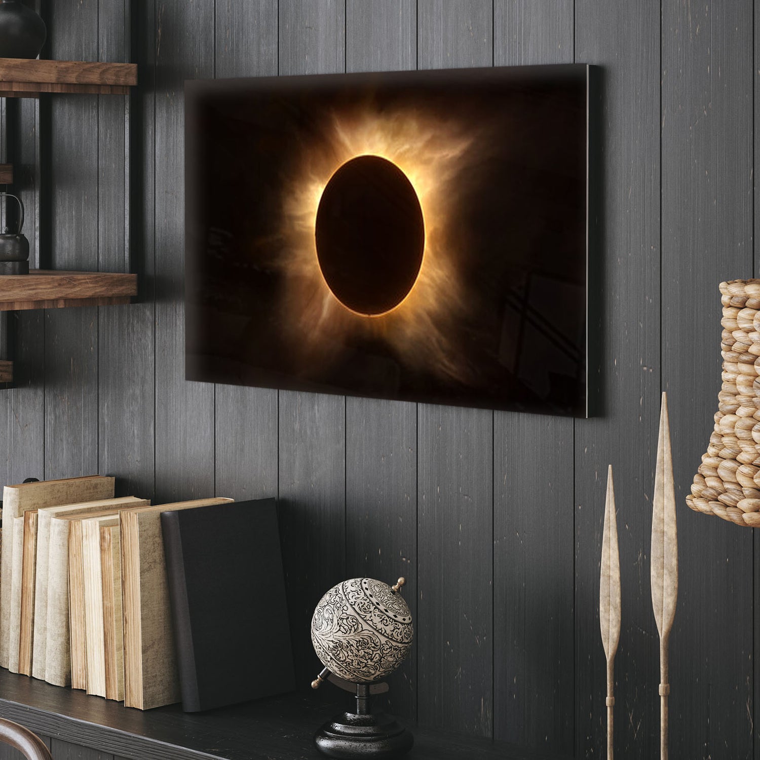 Solar Eclipse Photo Printed and on Display