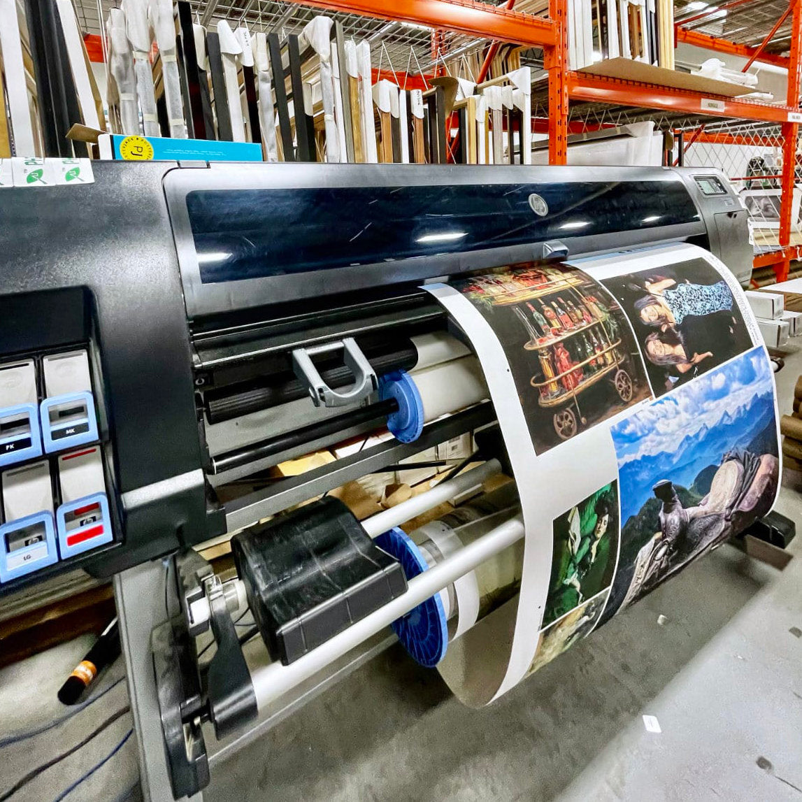 Different Sized Photo Prints Being Printed in Toronto, Ontario, Canada