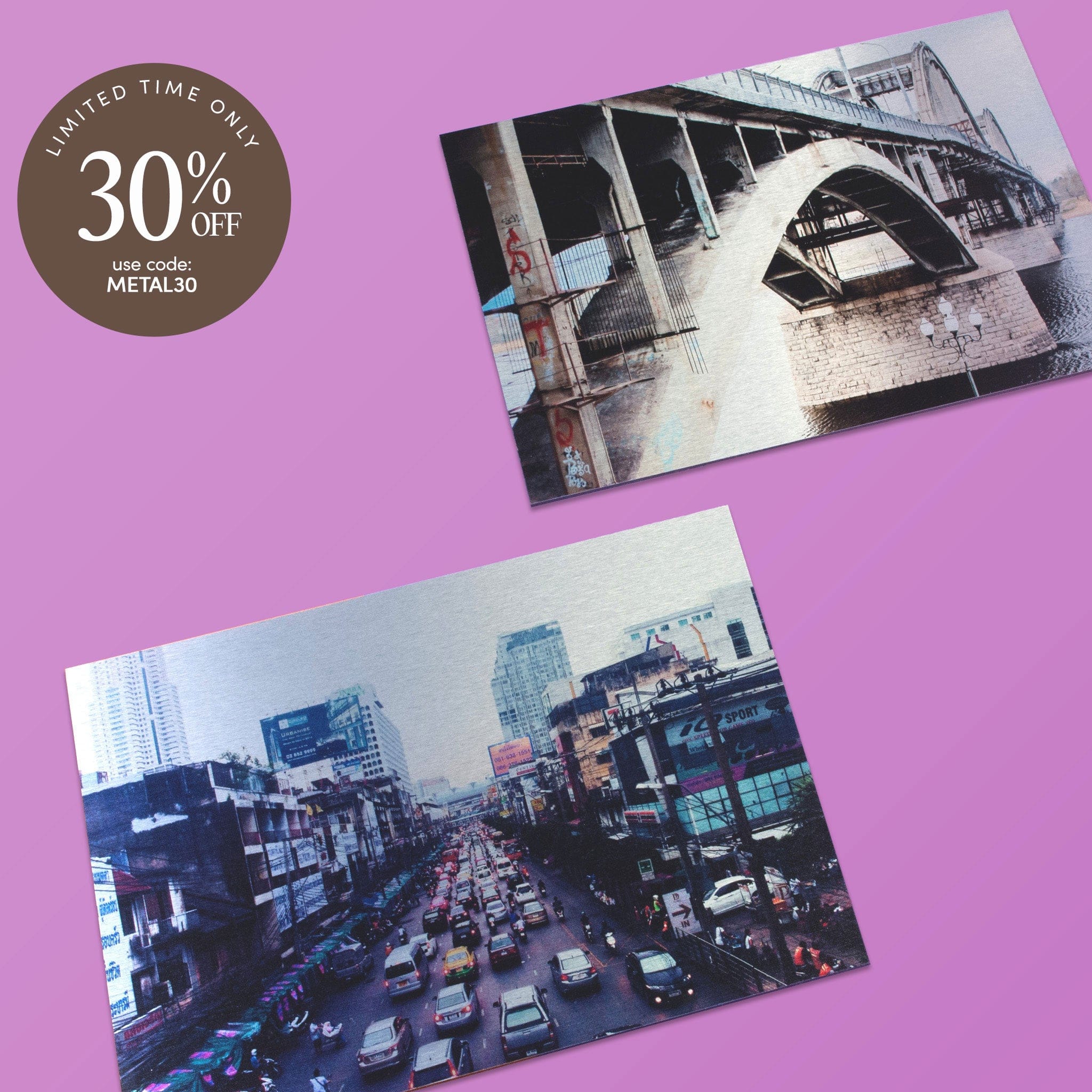 Metal Prints - Brushed Silver